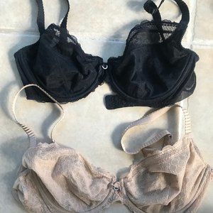 Bundle of two Chantelle bras 40C